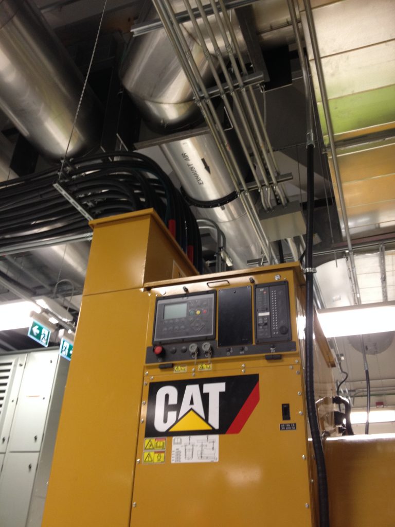 Data center generator exhaust system